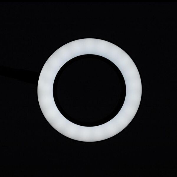 Activeshop LAMPKA LUPA LED SNAKE RING NA BIURKO CZARNA