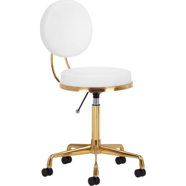 Activeshop TABORET KOSMETYCZNY H5 ZŁOTO BIAŁY