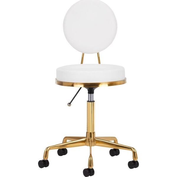 Activeshop TABORET KOSMETYCZNY H5 ZŁOTO BIAŁY