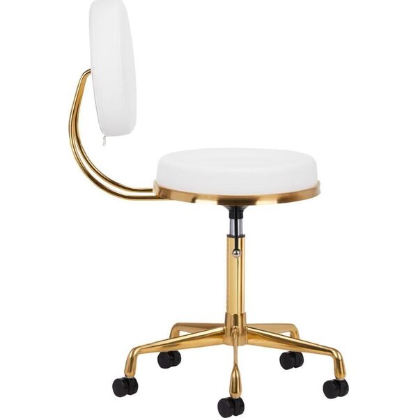 Activeshop TABORET KOSMETYCZNY H5 ZŁOTO BIAŁY