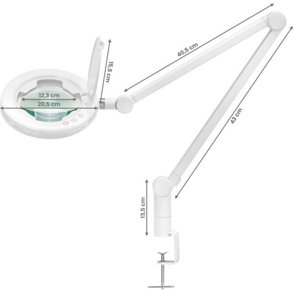 Activeshop LAMPA LUPA LED GLOW 8021 DO BLATU REG. BARWA ŚWIATŁA
