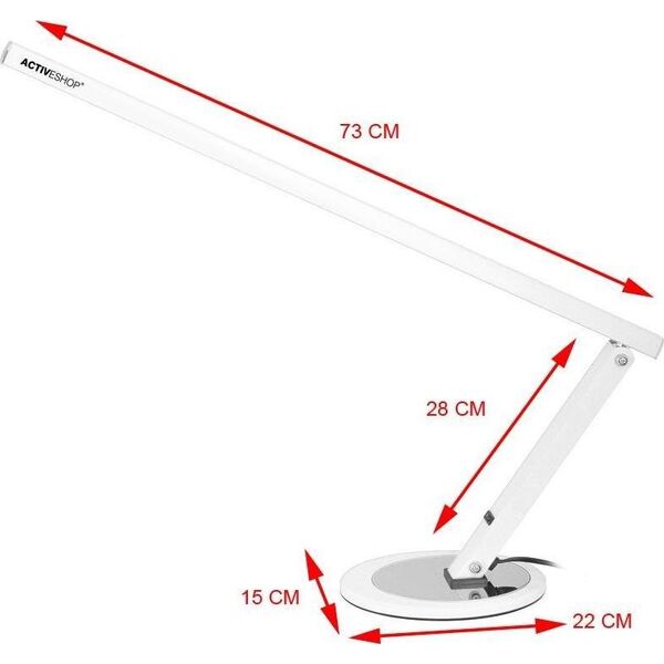 Lampka biurkowa Activeshop biała  (115250)