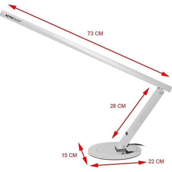 Lampka biurkowa Activeshop biała  (100740)