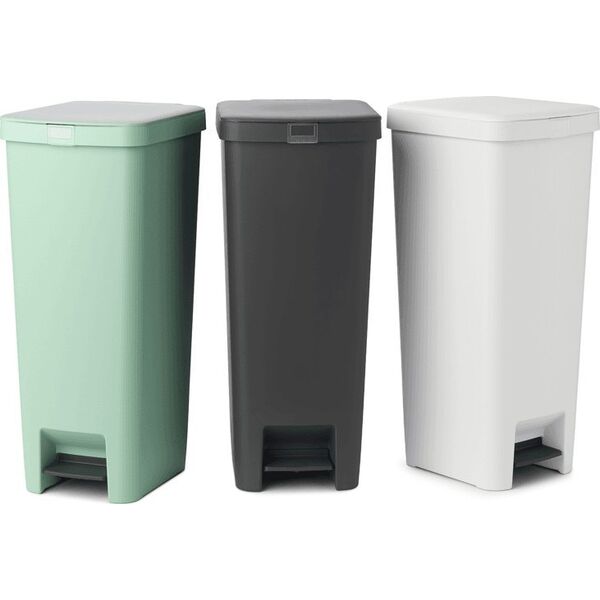 Kosz na śmieci Brabantia Kosz pedałowy Step Up 40l Light Grey 800009