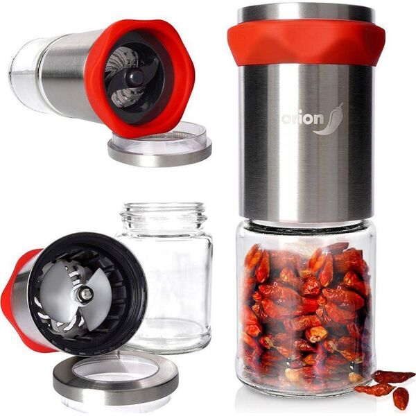 Młynek do przypraw Orion Młynek ręczny do mielenia chilli przypraw stalowy 14 cm