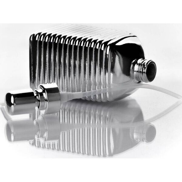Dozownik do mydła Bathlab TESSA Silver Dozownik h19cmx7.8cm