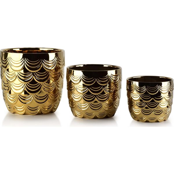 Affek Design NEVA Komplet 3 doniczek                 XL20xh20cm L16xh12.5cm M13xh10cm