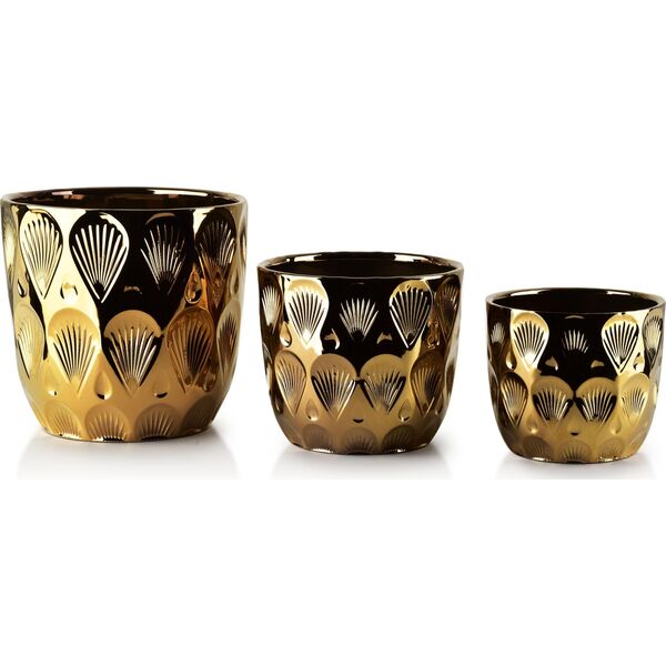 Affek Design NEVA Komplet 3 doniczek                 XL20xh19.5cm L16xh14.5cm M14x12.5cm