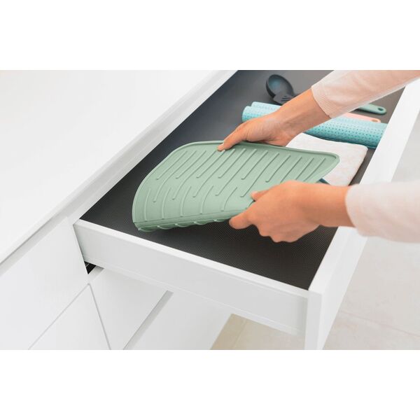 Brabantia Silikonowa mata do suszenia naczyń Jade Green 203329