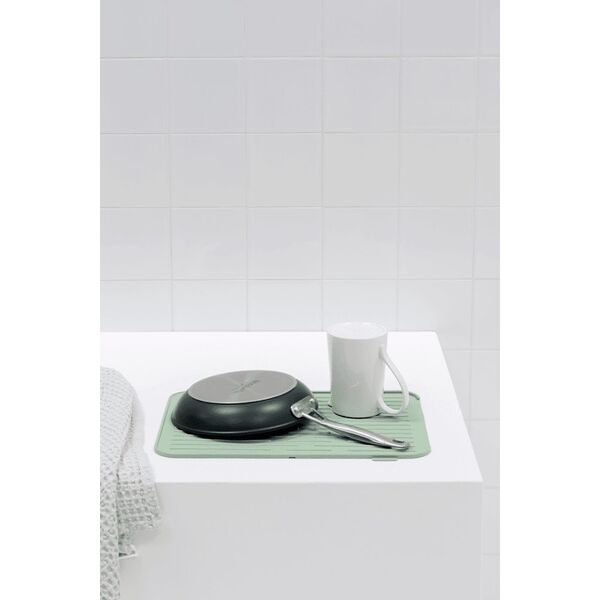 Brabantia Silikonowa mata do suszenia naczyń Jade Green 203329
