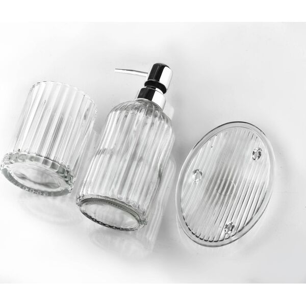 Bathlab ARI Komplet Łazienkowy 400ml srebrna pompka