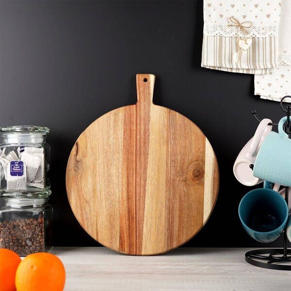 Deska do krojenia Excellent Houseware z rączką drewniana