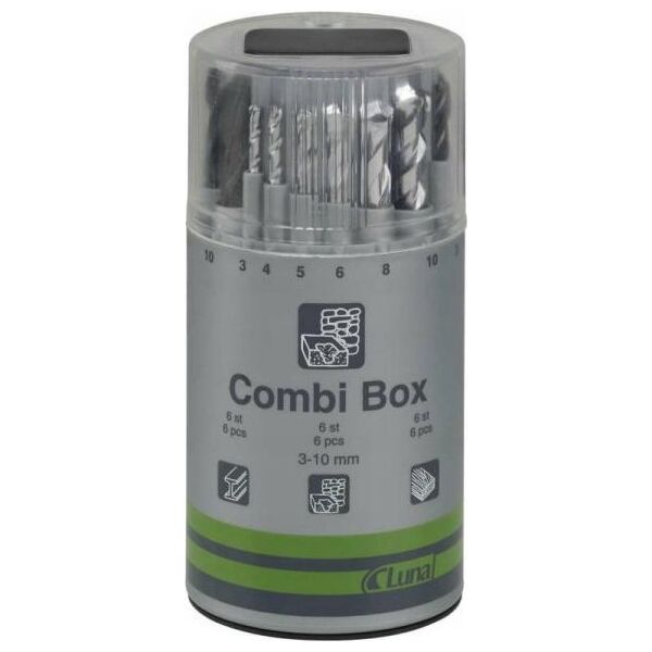 Wiertło UN ZESTAW WIERTEÅ COMBI BOX 3-10MM.