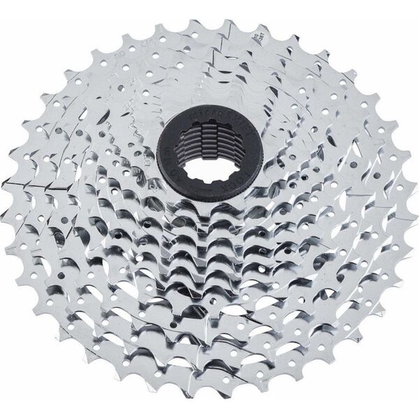 Microshift Kaseta MICROSHIFT R10/XLE 10.rzędowa, Stalowa, Kompatybilna z Shimano, 11-12-13-15-17-19-21-24-28-34, Chrom (NEW)