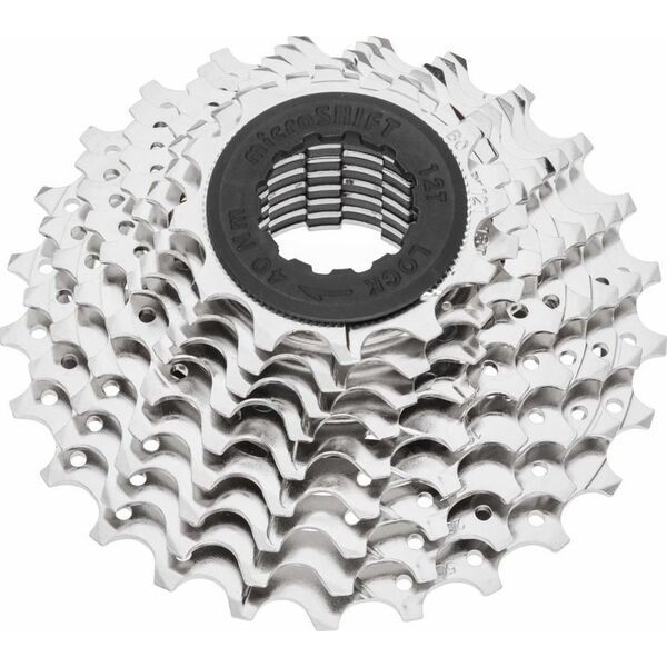 Microshift Kaseta MICROSHIFT R9, 9.rzędowa, Stalowa, Kompatybilna z Shimano, 11-12-13-15-17-19-21-24-28, Nikiel (NEW)