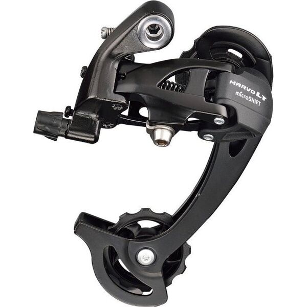 Microshift Przerzutka Tylna MICROSHIFT MARVO, 9.rzędowa(2/3x9), Kompatybilna z Shimano, Długi Wózek, Max. Tryb 28-36T, Pojemność 45T (NEW)