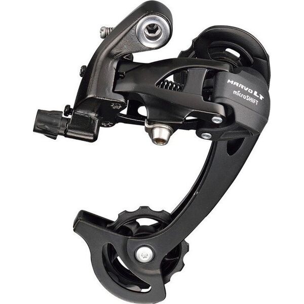 Microshift Przerzutka Tylna MICROSHIFT MARVO, 9.rzędowa(2/3x9), Kompatybilna z Shimano, Długi Wózek, Max. Tryb 28-36T, Pojemność 45T (NEW)