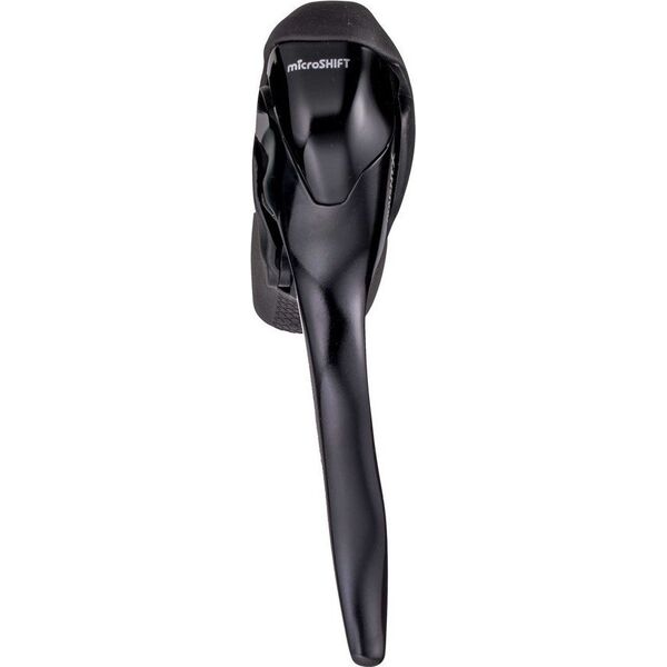Microshift Klamkomanetka MICROSHIFT ADVENT X, Lewa, 1.rzędowa, Nie kompatybilna z Shimano, Dual Control, Z Dźwiginią Hamulca Tylko, Czarna (NEW)