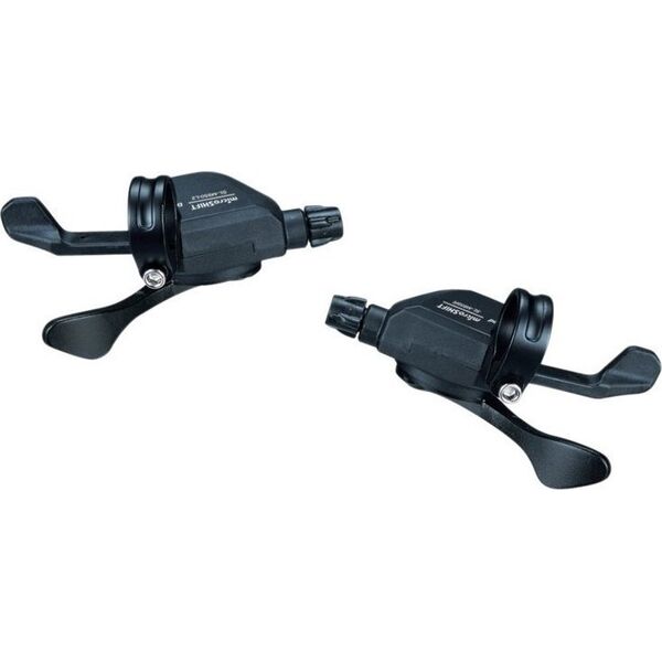 Microshift Manetki MICROSHIFT MARVO, Para, 9.rzędowe(2/3x9), Kompatybilne z Shimano, Xpress Trigger, Bez Wskaźnika Przełożeń (NEW)