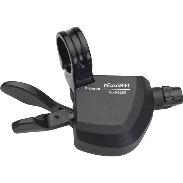 Microshift Manetka MICROSHIFT MARVO, Prawa, 9.rzędowa, Kompatybilna z Shimano, Xpress Trigger, Bez Wskaźnika Przełożeń (NEW)