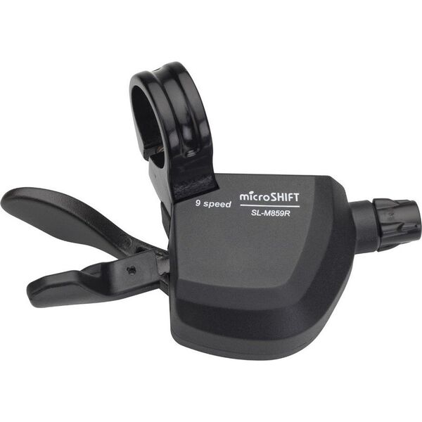 Microshift Manetka MICROSHIFT MARVO, Prawa, 9.rzędowa, Kompatybilna z Shimano, Xpress Trigger, Bez Wskaźnika Przełożeń (NEW)