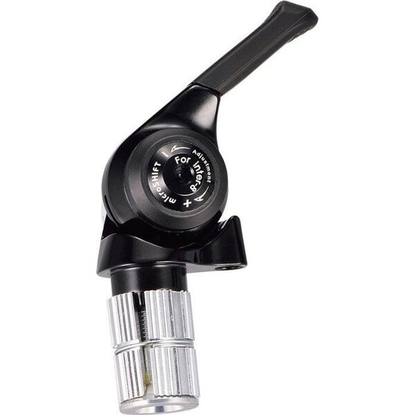 Microshift Manetka MICROSHIFT INTER 8, Prawa, 8.rzędowa, Kompatybilna z Shimano, Bar End Shifter, Indeksowanie (NEW)