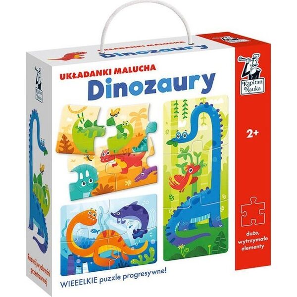 Edgard Kapitan Nauka. Dinozaury. Układanki malucha