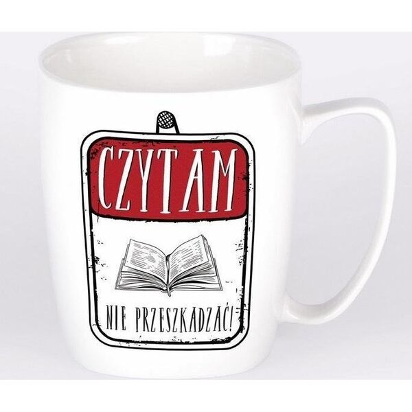 Nadwyraz.com Kubek ceramiczny bia³y Czytam - nie przeszkadzaæ! (494122) - 5901005002516