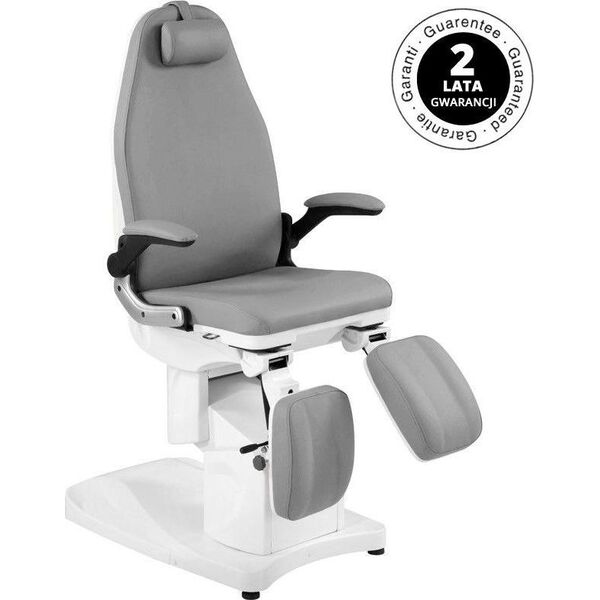 Azzurro FOTEL PODOLOGICZNY ELEKTR. AZZURRO 709A 3 SILN. SZARY