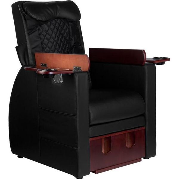 Azzurro FOTEL SPA DO PEDICURE Z MASAŻEM PLECÓW AZZURRO 101 CZARNY