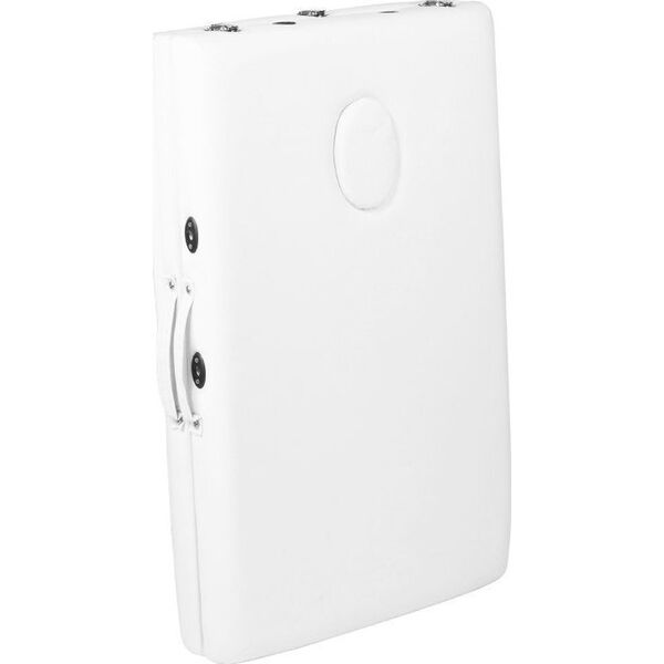 Activeshop STÓŁ SKŁADANY DO MASAŻU ALUMINIOWY KOMFORT ACTIV FIZJO 2 SEGMENTOWE WHITE