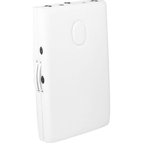 Activeshop STÓŁ SKŁADANY DO MASAŻU ALUMINIOWY KOMFORT ACTIV FIZJO 3 SEGMENTOWY WHITE
