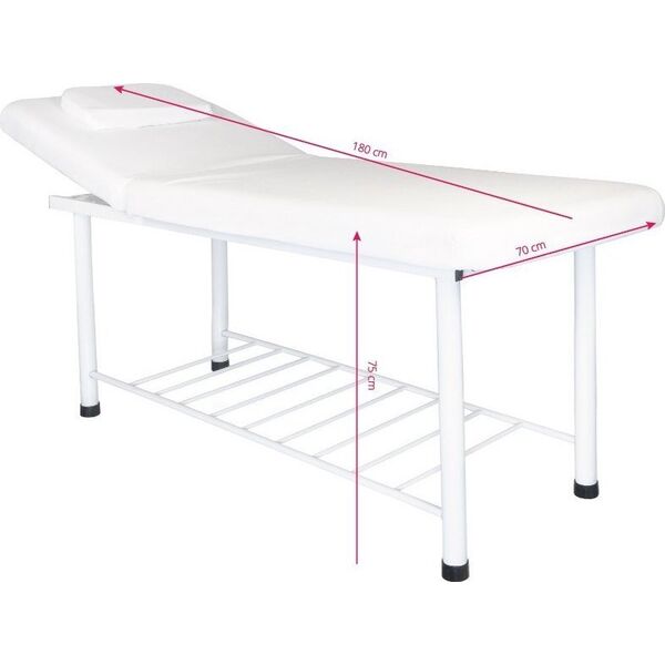 Activeshop LEŻANKA DO MASAŻU 812 BASIC BIAŁA