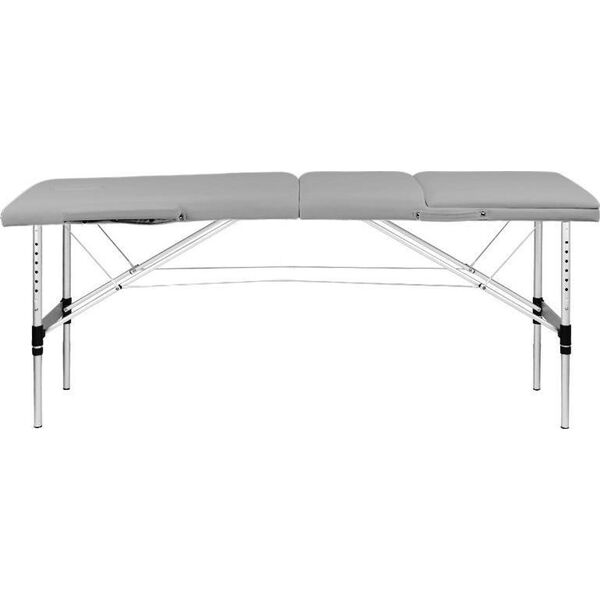 Activeshop STÓŁ SKŁADANY DO MASAŻU ALUMINIOWY ACTIV FIZJO KOMFORT 3 SEGMENTOWY SZARY