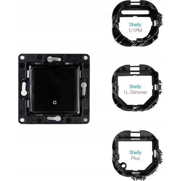 Shelly Home Shelly Accessories "Wall Switch 1" Wandtaster Schwarz
