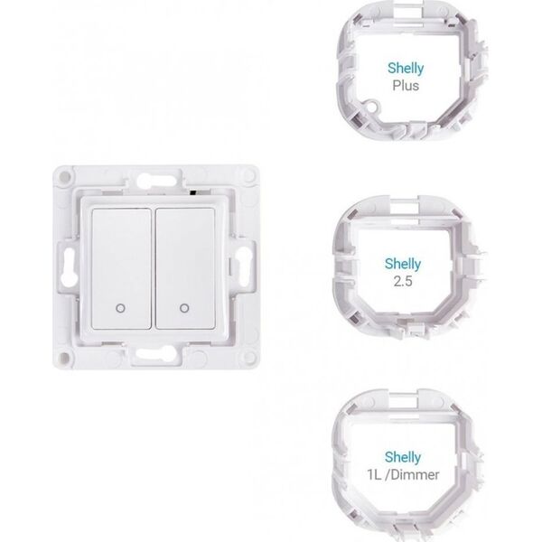 Shelly Home Shelly Accessories "Wall Switch 2" Wandtaster 2-fach Weiß