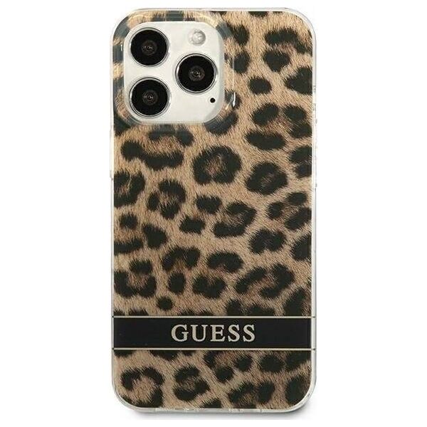 Guess Etui Guess GUHCP13LHSLEOW Apple iPhone 13 Pro brązowy/brown hardcase Leopard