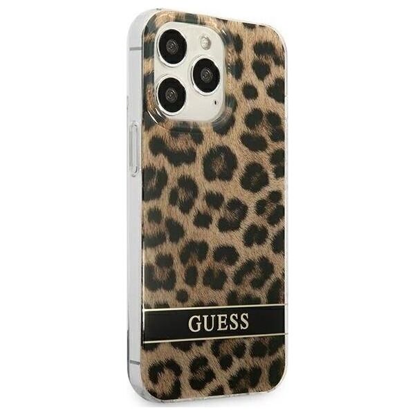 Guess Etui Guess GUHCP13LHSLEOW Apple iPhone 13 Pro brązowy/brown hardcase Leopard