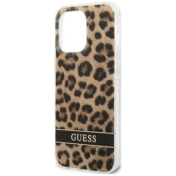 Guess Etui Guess GUHCP13LHSLEOW Apple iPhone 13 Pro brązowy/brown hardcase Leopard