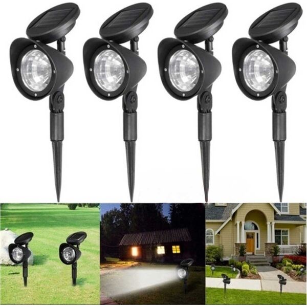 Saska Garden Lampa solarna reflektor 3 led wbijany