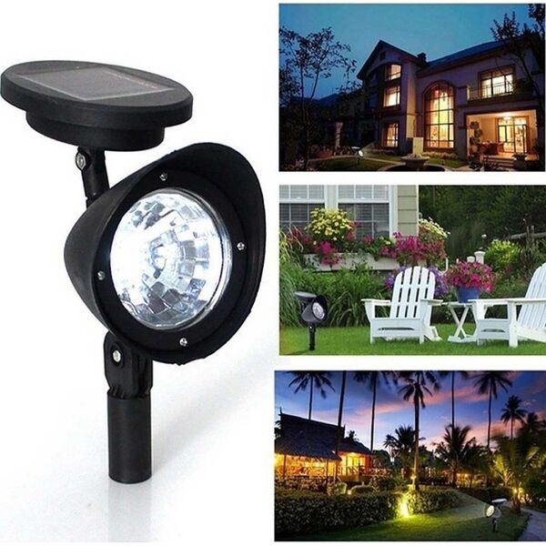 Saska Garden Lampa solarna reflektor 3 led wbijany