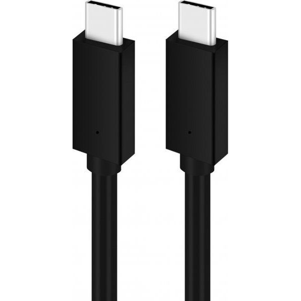 Kabel USB Platinet USB-C - USB-C 1 m Czarny (PUCC5A1B)