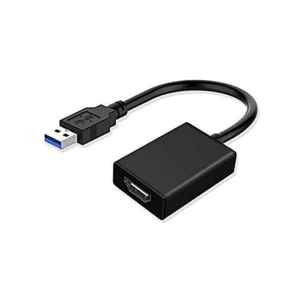 Adapter USB MicroConnect USB - HDMI Czarny  (USB 3.0 to HDMI graphic)