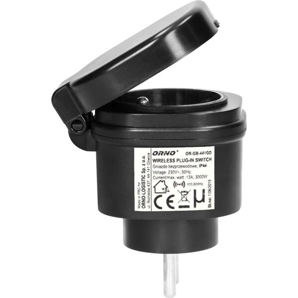 Orno Zestaw bezprzewodowych mini gniazd sterowanych pilotem 2+1, IP44