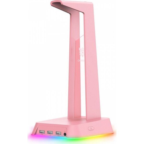 Onikuma Stojak na słuchawki z podświetleniem RGB Onikuma ST2 różowy
