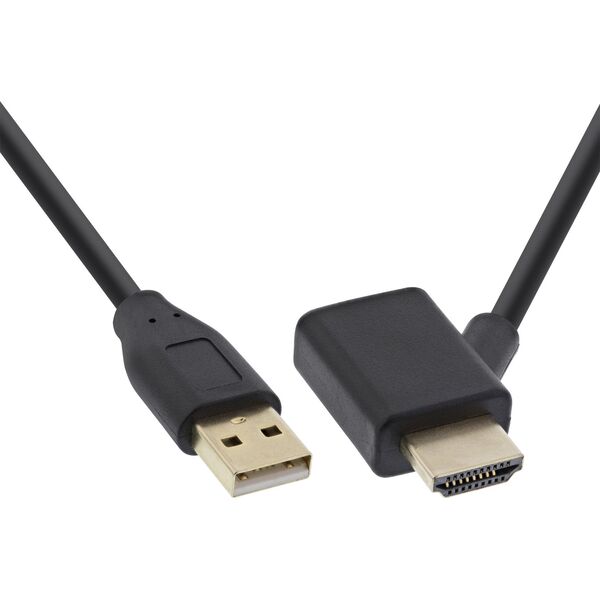 Adapter USB InLine USB - HDMI Czarny  (17600I)