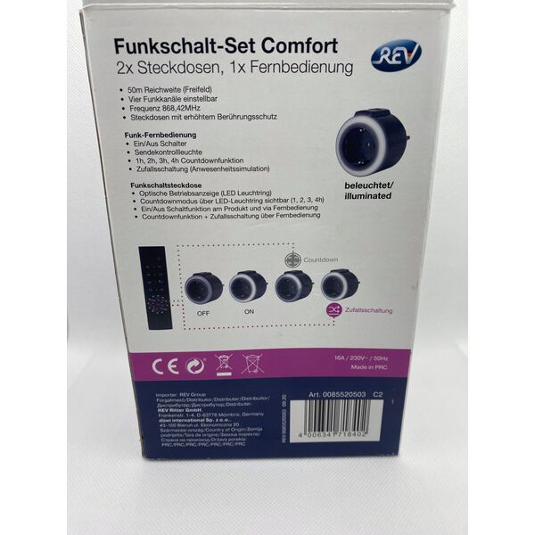 REV REV Radio Switch Set 2 + 1 COMFORT anthracite