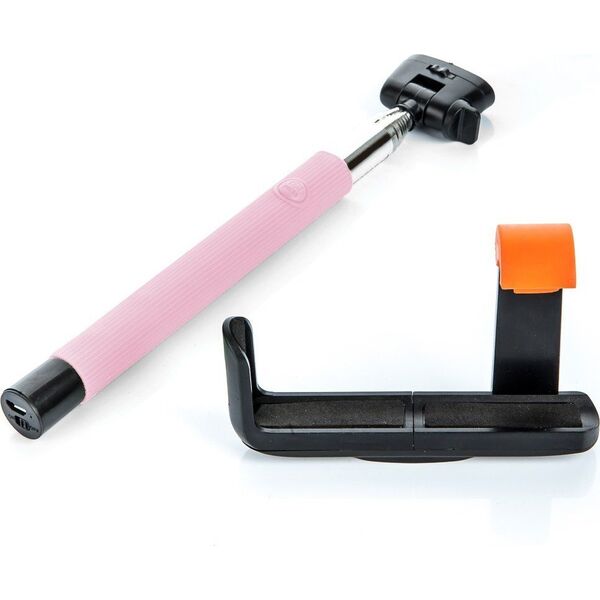 Selfie stick MadMan MadMan Selfie tyč DELUXE BT 100 cm růžová (monopod)