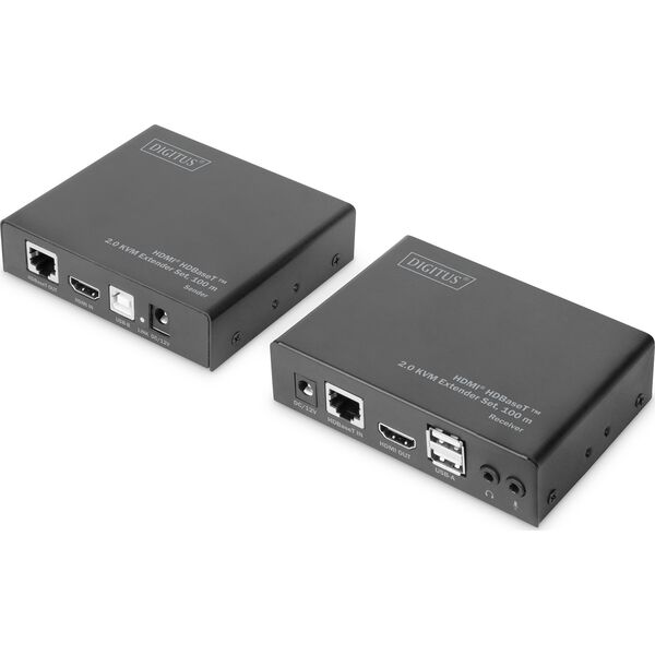 System przekazu sygnału AV Digitus Adap Digitus HDMI HDBaseT 2.0 Extender Set 100m