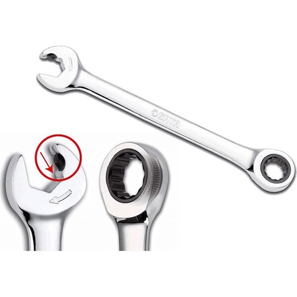 SATA SATA KLUCZ PŁASKO-OCZKOWY  21mm Z PODWÓJNĄ GRZECHOTKĄ